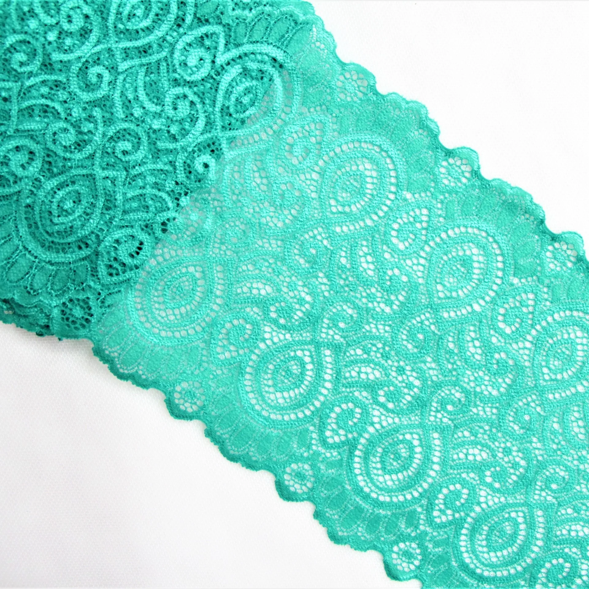 10 ярдов ширина цвета эластичная вышитая кружевная отделка Лента ткань для