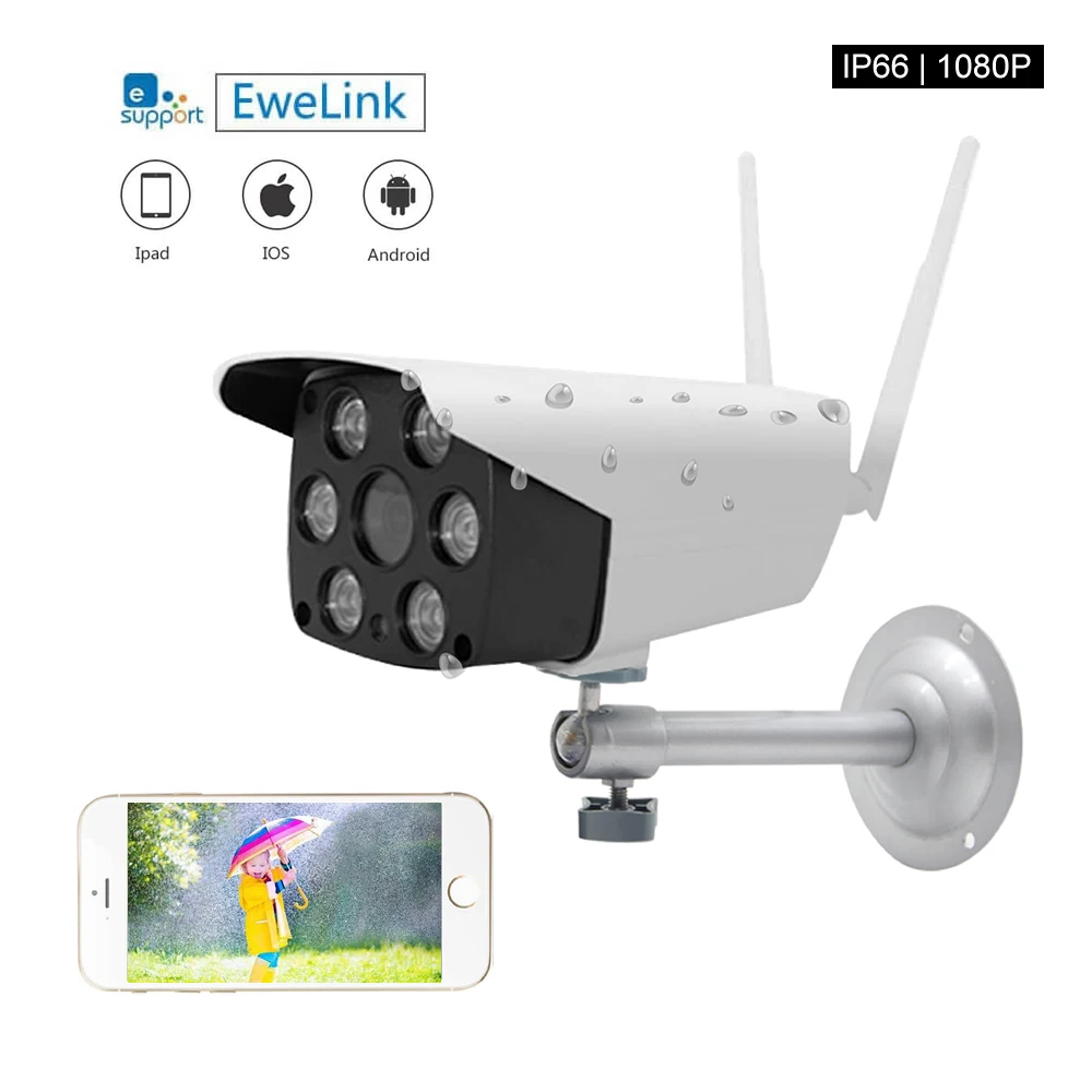 Умный дом EWelink умная камера 1080P HD цветной датчик IP66 водонепроницаемая и