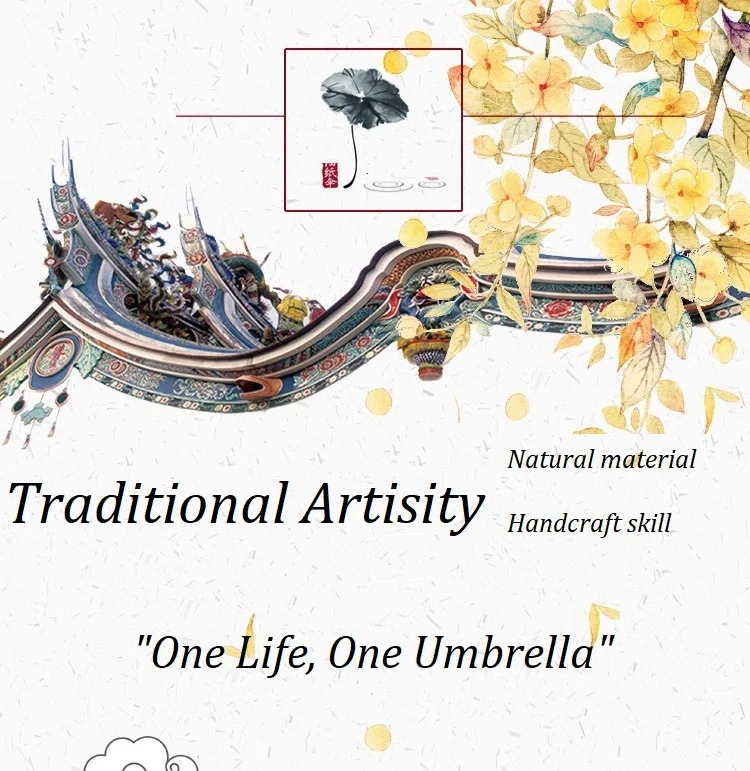JPY оливковый бумажный зонтик для женщин, рисунок горными чернилами, ручная работа, длинная ручка, бамбук, китайские зонты, японский ретро зонтик