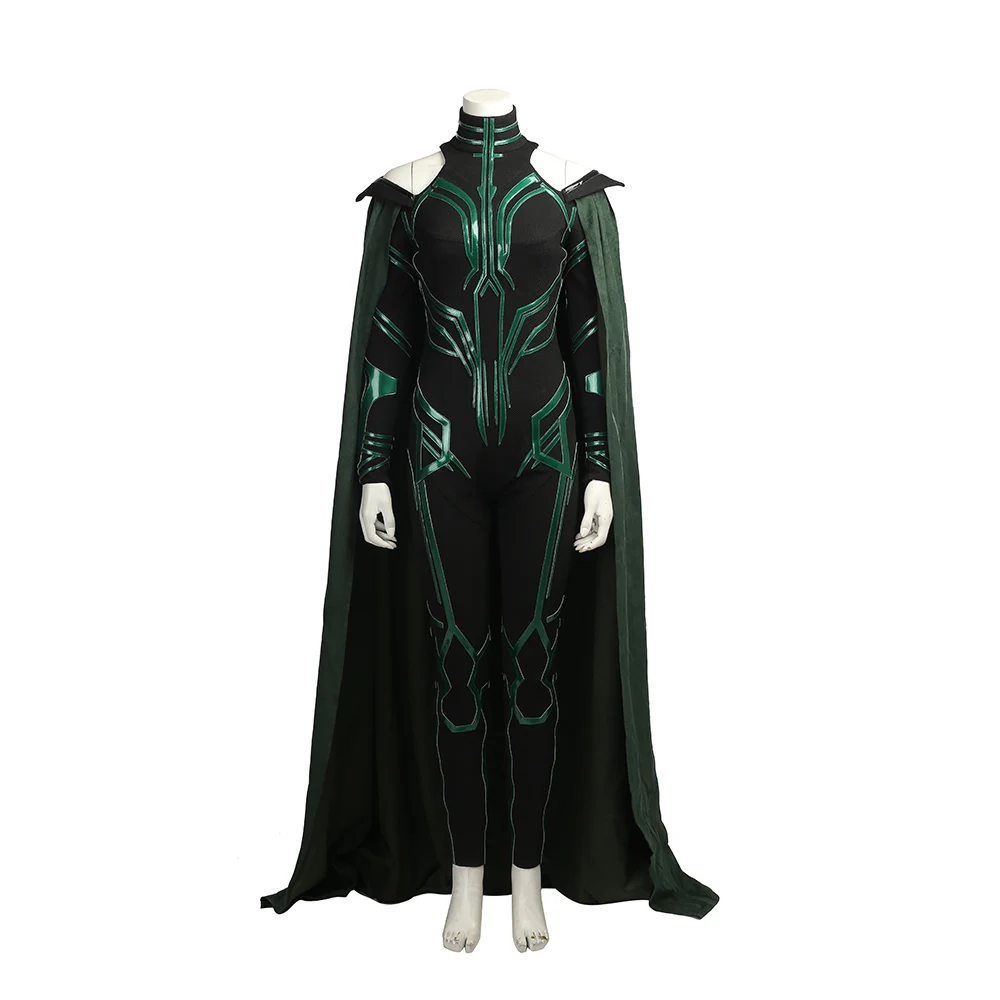 Тор Ragnarok Hela Косплей Костюм Hela наряд для взрослых женщин необычный плащ-комбинезон для Хэллоуина на заказ косплей ONSEN