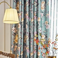 new american curtains for living dining room bedroom pastoral cotton and linen stitching modern minimalist fashion curtains