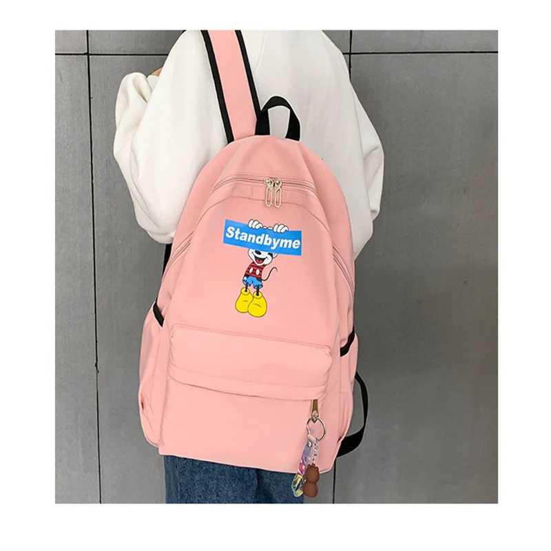 Рюкзак с Минни Микки Маусом Женский холщовая мягкая однотонная Студенческая