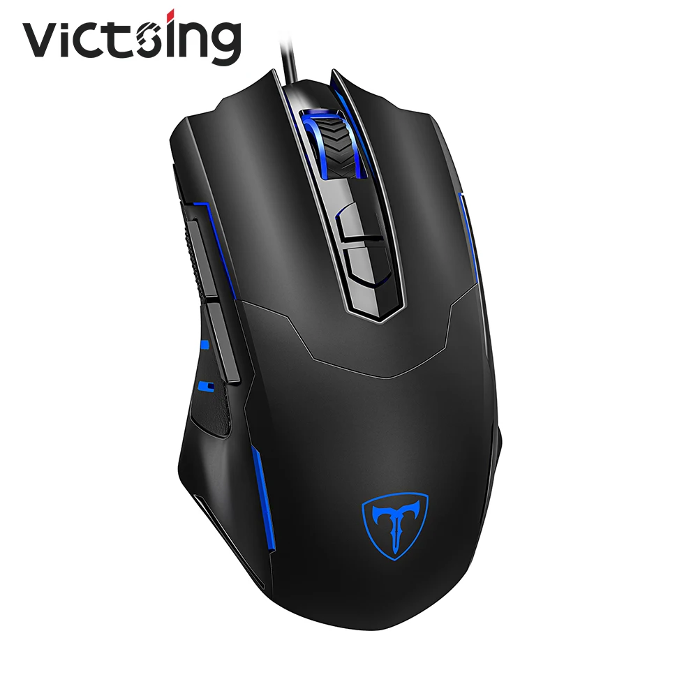 

Мышь Проводная VicTsing PC034, 7200 DPI, 7 кнопок, эргономичная, RGB