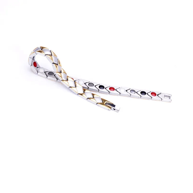 Браслеты из нержавеющей стали с 4 элементами для мужчин и женщин магнитные