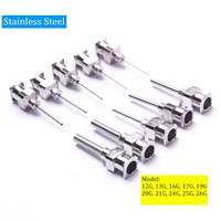 stainless steel 10pcs 12g to 26g dispenser dispensing syringe needle tip set for large space precision dispensing equipment tool