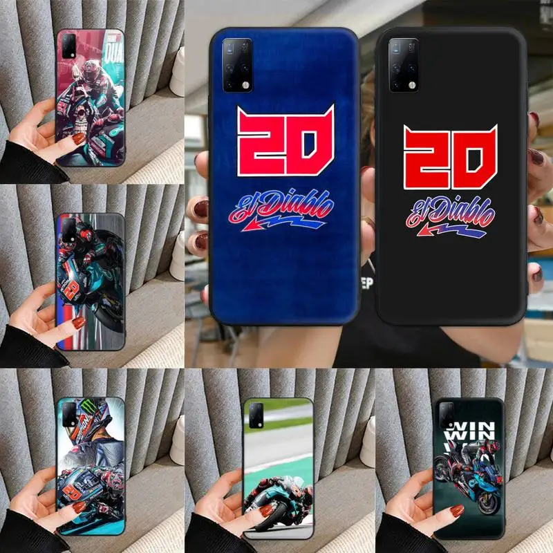 

Moto Fabio Quartararo NO.20 Phone Case For xiaomi note10 note3 note2 max3 max2 9 8 6 5 lite pro plus se soft Cover Fundas