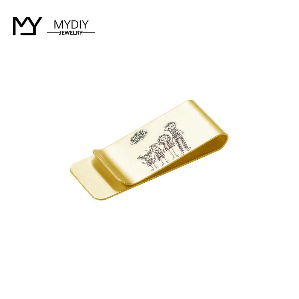 Зажим для денег персонализированные мужские аксессуары зажимы с гравировкой на