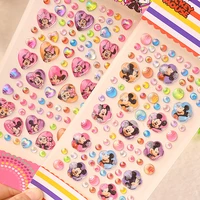 disney mickey mouse minnie mouse rhinestone stickers funny kids toys cute anime stickers cartoon kawaii sticker