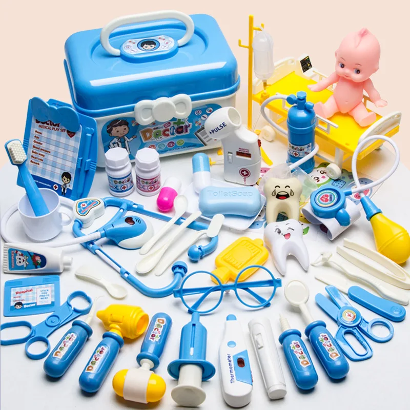 Doctor Set For Kids Pretend Play Girls Role-playing Games Hospital Accessorie Medical Kit Nurse Tools Bag Toys Children Gift