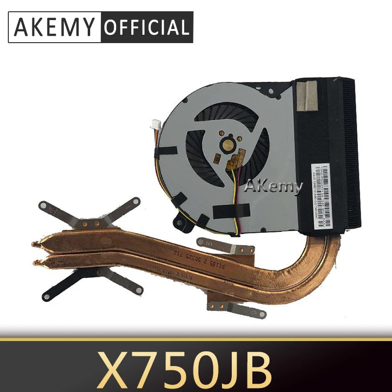Akemy Новый 13NB01X1AM0101 147E для ASUS X750J X750JN X750JB heatsins с вентилятором CPU охлаждающий