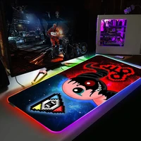 backlight gaming mouse pad anime keyboard game binding of isaac gamer complete rgb mousepads keyboard for table computer
