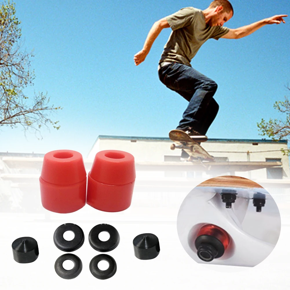 

Universal Outdoor Sports Soft Mini Replacement Parts Skateboard Shock Absorber Bushings Washers PU For 7 Inch Bracket Pivot Cup
