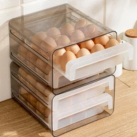 1pc 32 grids double layer egg storage box compartment egg tray fresh keeping box storage box egg box for home
