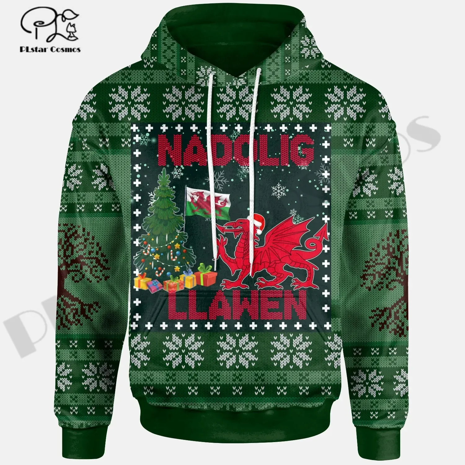 

PLstarCosmos 3DPrint Newest Celtic Christmas Wales Unique Men/Women Premium Harajuku Casual Streetwear Hoodies/Zip/Sweatshirt 6