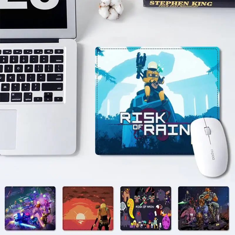 

Элегантный резиновый коврик для мыши с риском дождя 2 маленький размер коврик для мыши игровой плеер Настольный коврик для компьютера ноутб...