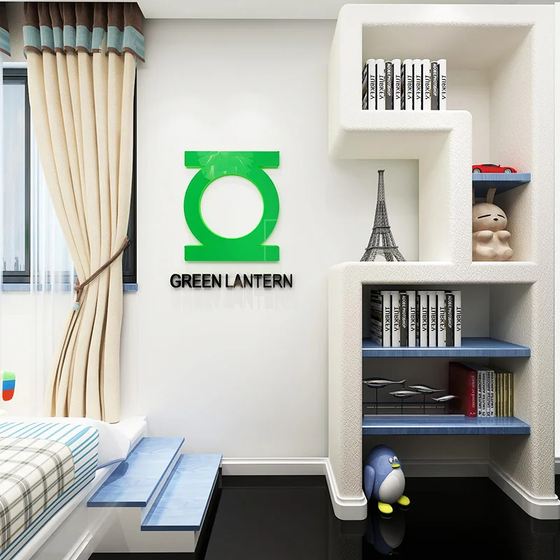 3D мультфильм супер герой Мститель акриловые наклейки Клейкие настенные роспись