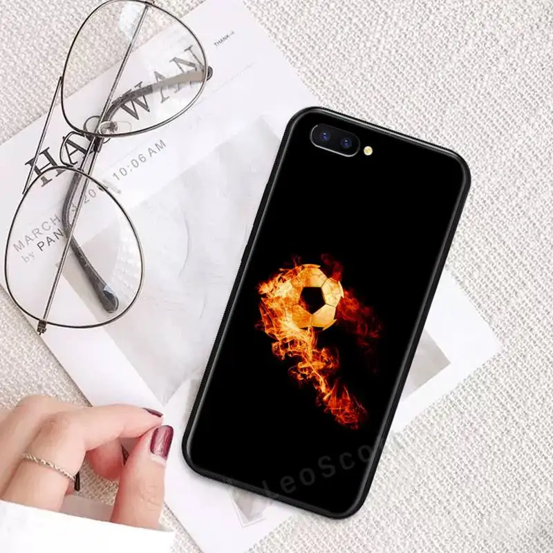 

Football Soccer ball cool Phone Case For OPPO R9 R11 R15 R17 RENO Realme S PLUS Normal 2z 3 5 C2 pro