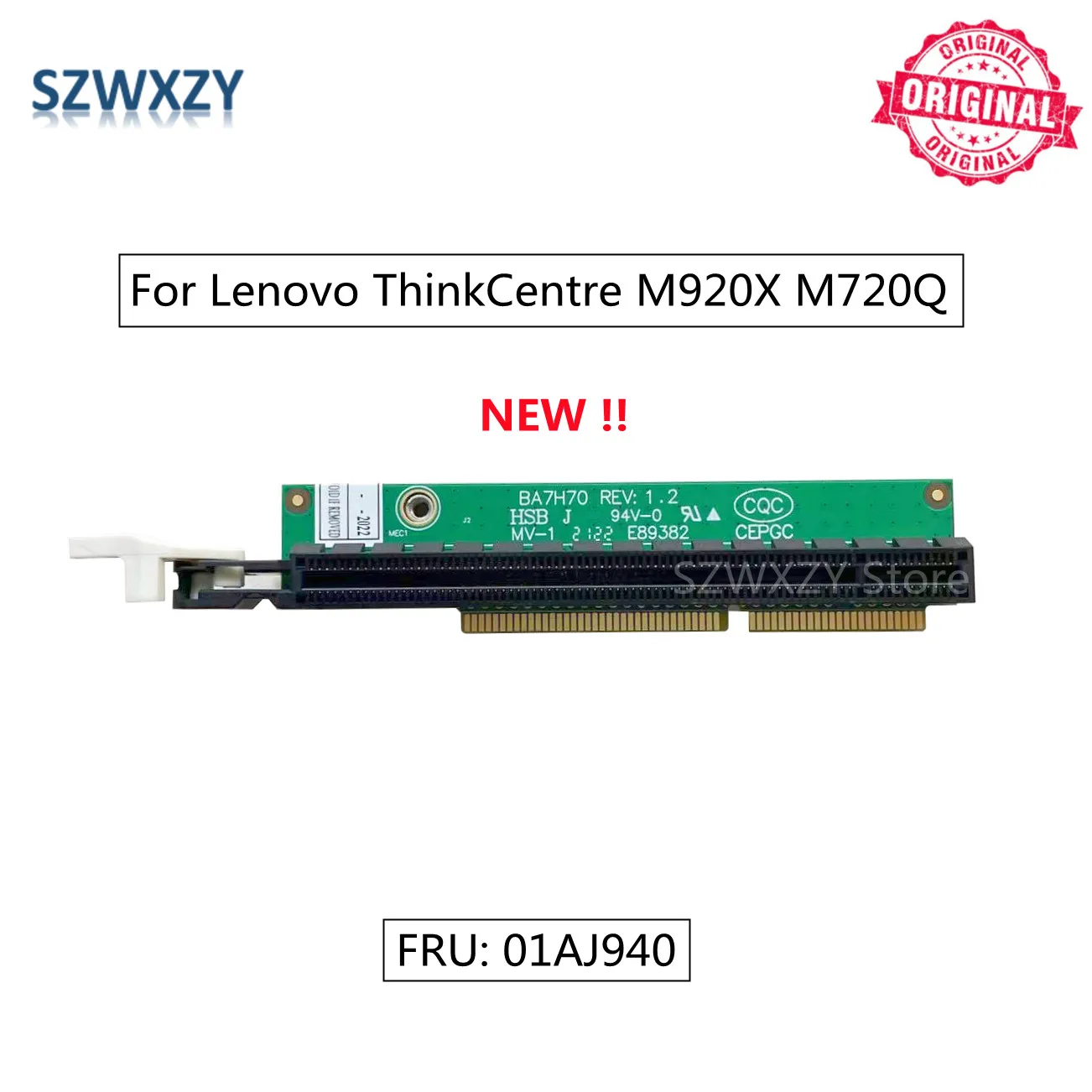 Оригинальный подлинный переходник SZWXZY для Lenovo ThinkCentre M920x m720q ThinkStation P330 PCIE16 карта