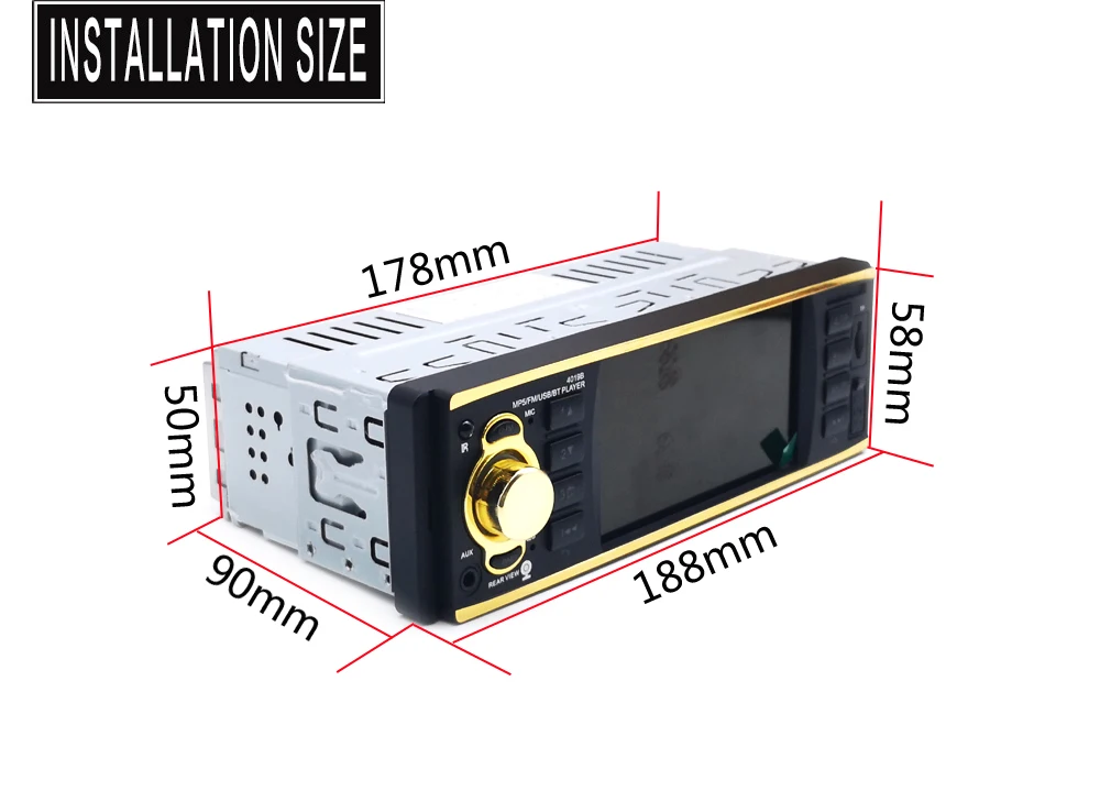 Автомагнитола 1Din MP5 HD мультимедийная Поддержка USB/AUX/FM камера заднего вида Bluetooth Handsfree рулевое колесо дистанционное управление радио