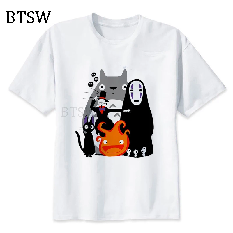 

2019 брендовая Новая мода Аниме Тоторо Хаяо миядзяки; Одежда наивысшего повседневных футболок с коротким рукавом для мальчиков и девочек в ст...