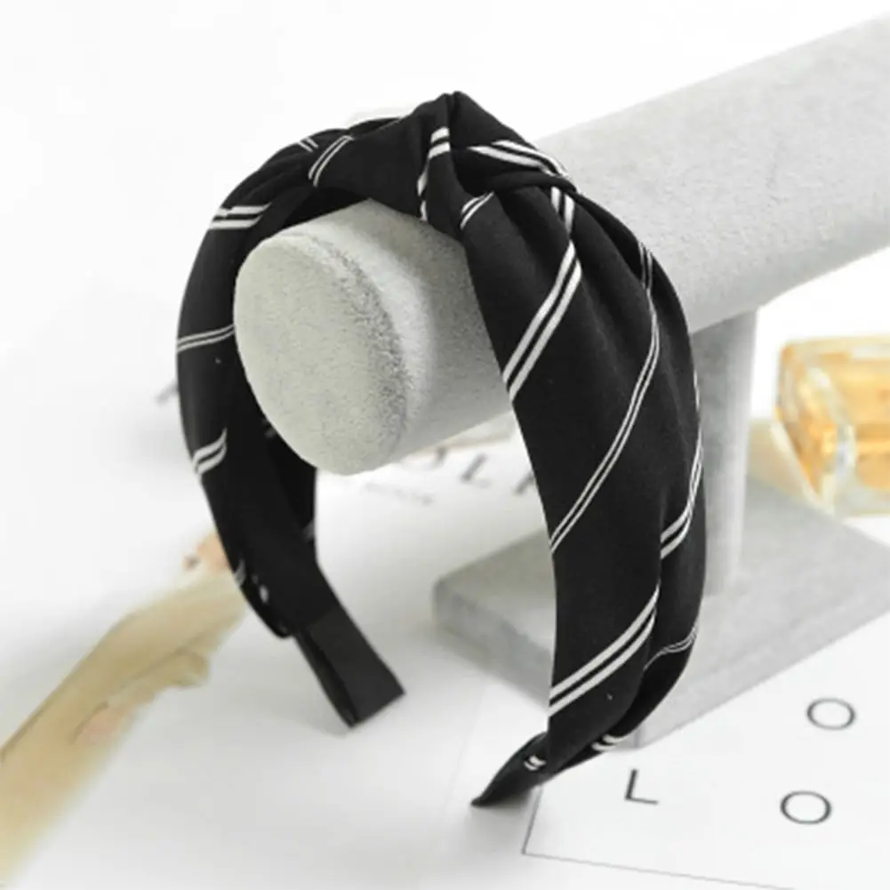 Twist Hairband 2019 Women Fashion Headband Bow Knot Cross Tie Headwrap Hair Band Hoop Black Red Green Gray |