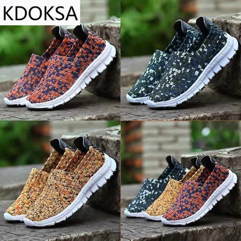 

Кроссовки KDOKSA женские на шнуровке, Вулканизированная подошва, спортивные дышащие плетеные, большие размеры, 2021