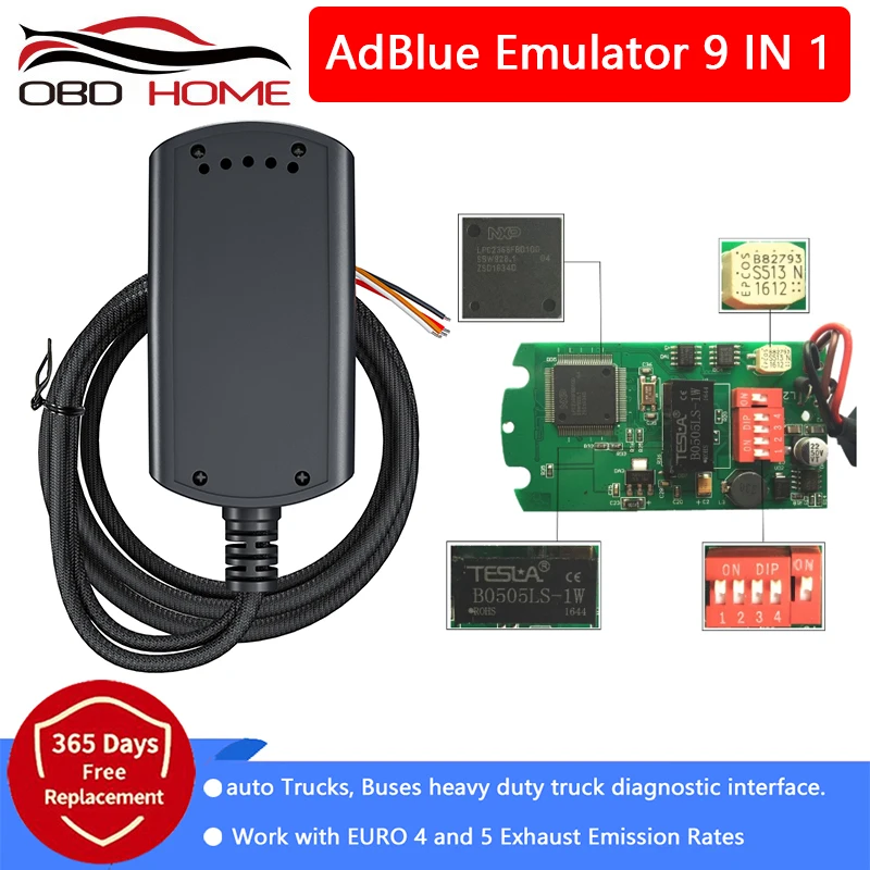 

Эмулятор Adblue OBD2, 8 в 1 Обновление для Adblue 9 в 1, универсальное по, дополнительная эмуляция для BENZ и Renault