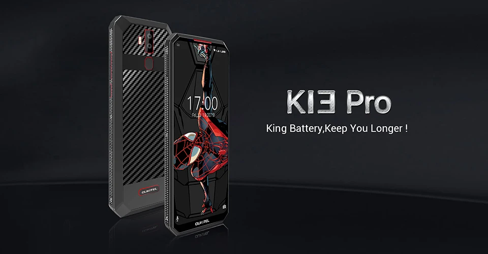 OUKITEL K13 Pro Android 9,0 6,41 дюймов 19,5: 9 4GB 64GB 720*1560 смартфон 11000 мАч отпечатков пальцев 5 V/6A ОТА мобильного телефона