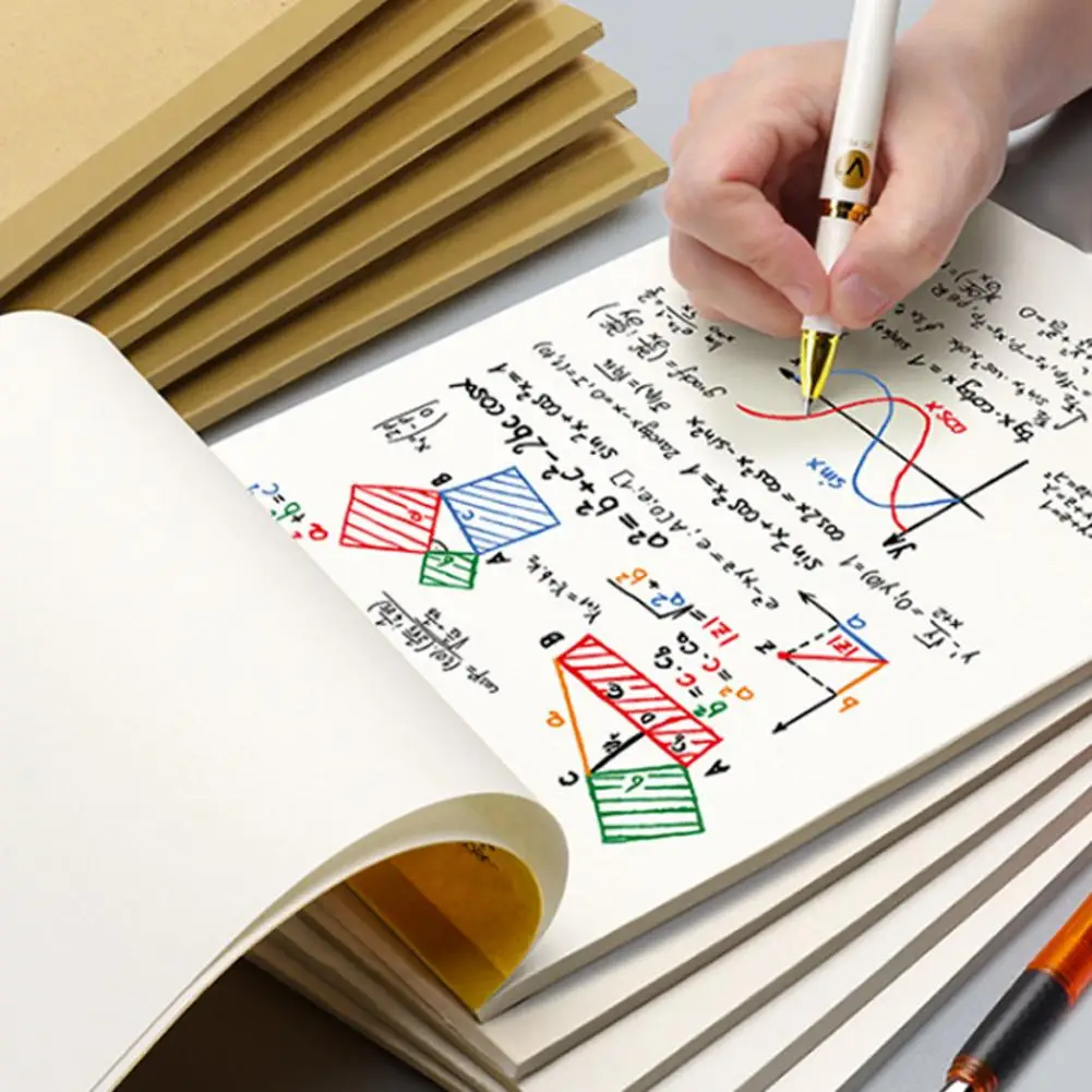 Блокнот А4 с внутренней страницей утолщенная бежевая тетрадь для набросков