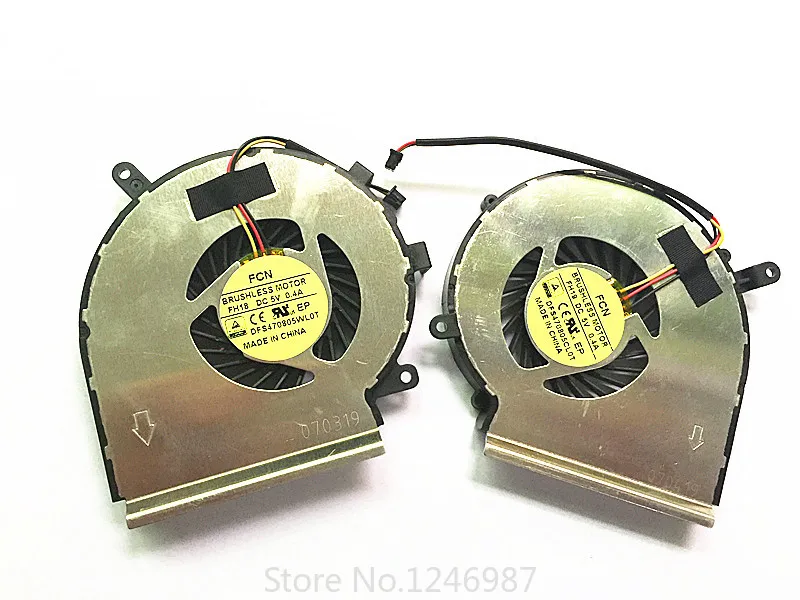 Оригинальный новый ноутбук Процессор вентилятор охлаждения для MSI GE72 GE62 PE60 PE70 GL62