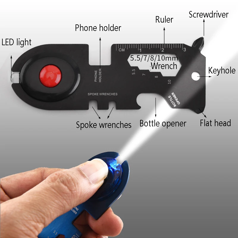Многофункциональный инструмент для выживания со светодиодсветильник кой