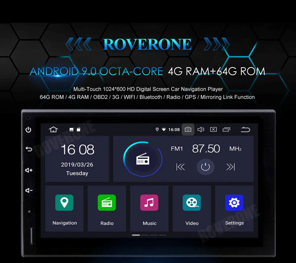 RoverOne Android 9,0 Автомобильная Мультимедийная система для Audi A6 C5 S6 RS6 Радио Стерео DVD gps навигация медиа музыкальный плеер PhoneLink