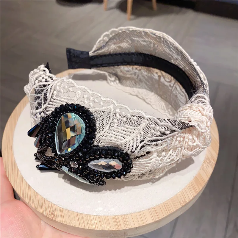 Новые аксессуары для волос барокко жемчужный ободок Кристальные стразы