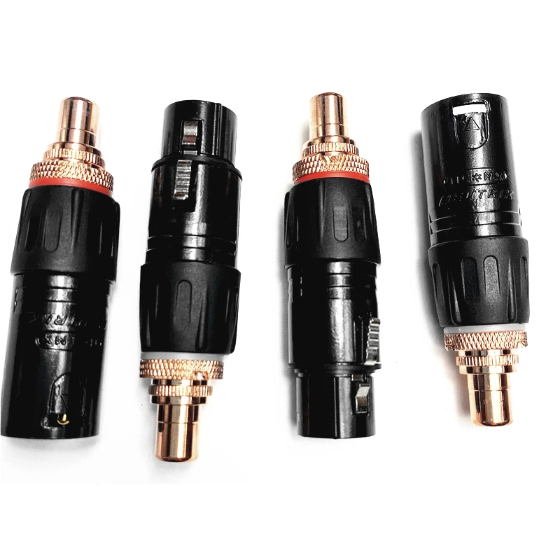 Neutrik XLR к гнездовому адаптеру RCA позолоченный красный разъем для аудиоразъема HIFI-(
