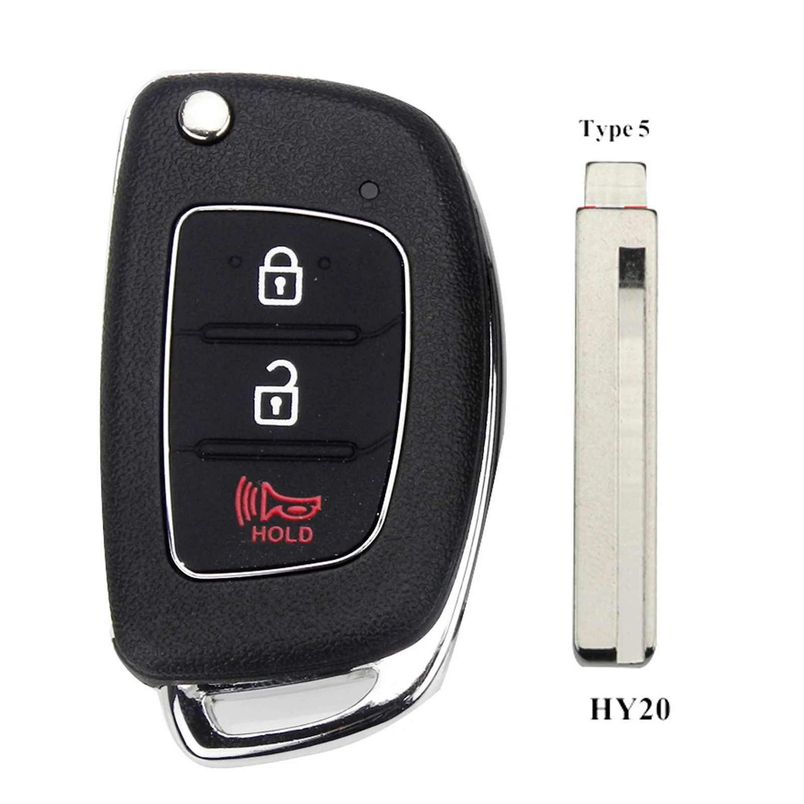 HY20 Для hyundai HB20 IX35 I45 SANTA FE Accent I40 I20 HY15/HY20/TOY40 3 кнопки дистанционного ключа - Цвет: HY20