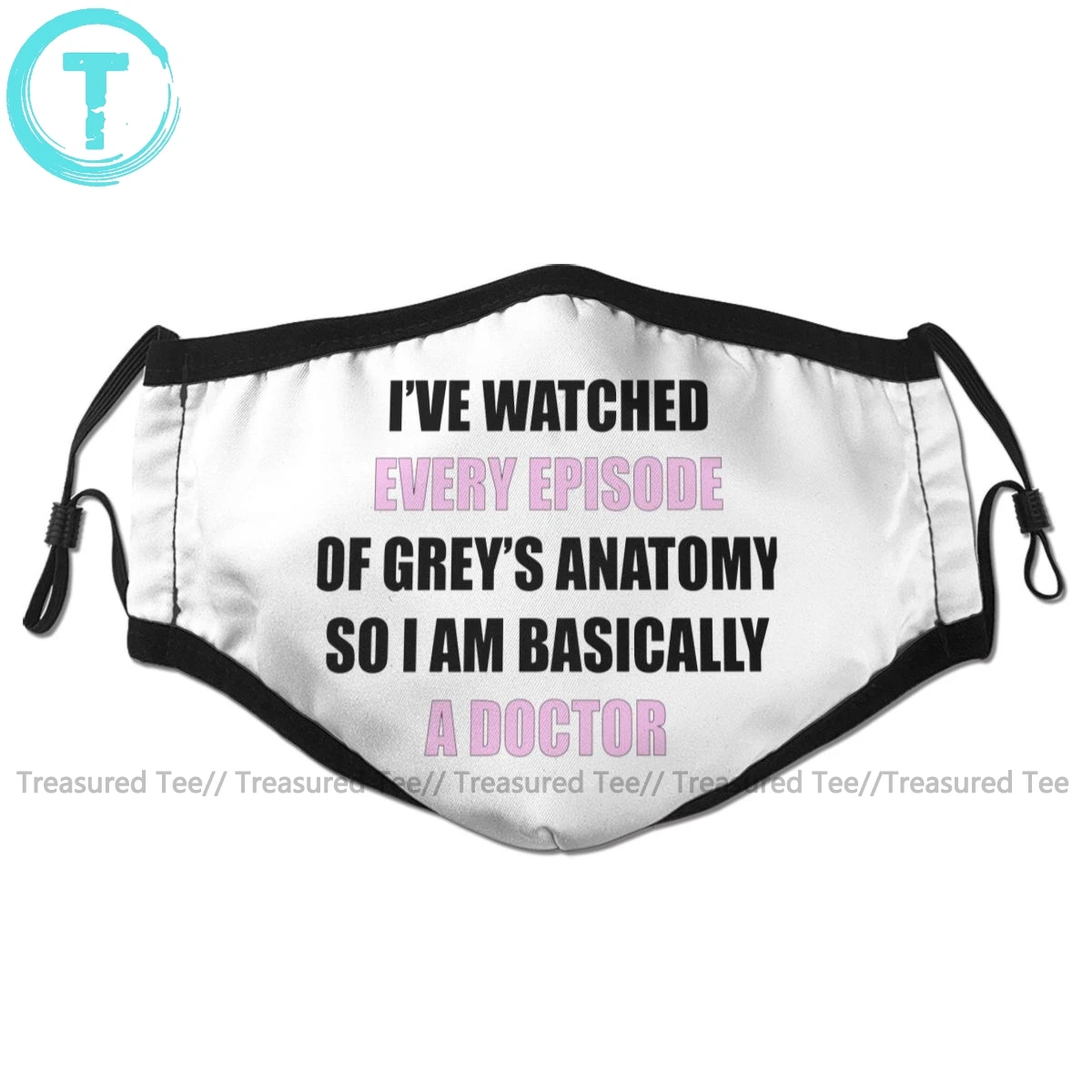 Анатомическая маска для лица Grays я видела каждый эпизод Greys модная смешная с 2