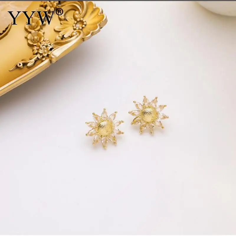 

Sunflower Earrings Daisy Flower Earrings Girl Heart Fairy Simple Fashion Sense Earrings For Woman Daily Wear Or Matching