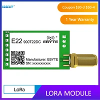 sx1262 lora wireless serial port module 868mhz 915mhz 22dbm cdsenet e22 900t22dc long range rf transceiver transmitter receiver
