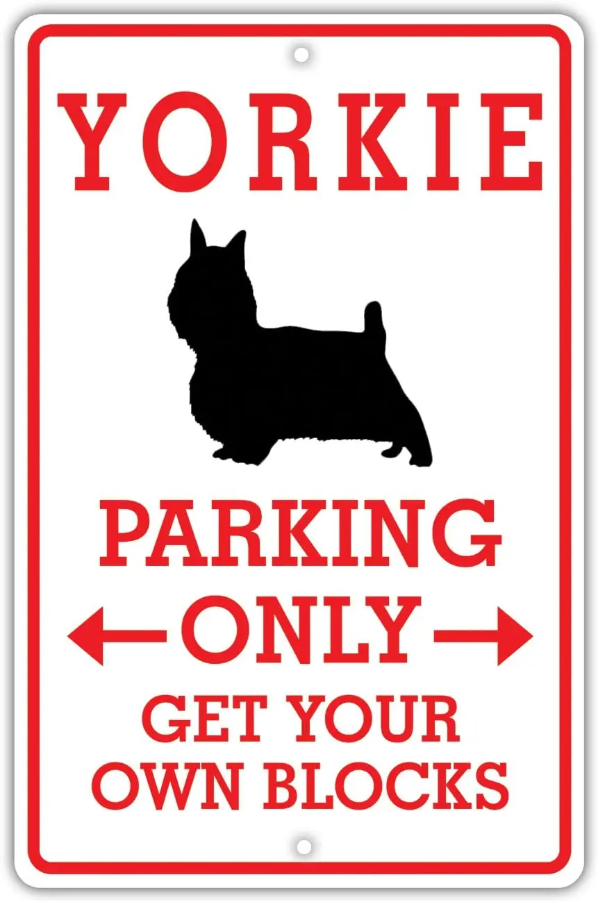 

Yorkie Dog Owner парковочный только новый алюминиевый металлический знак 8x12