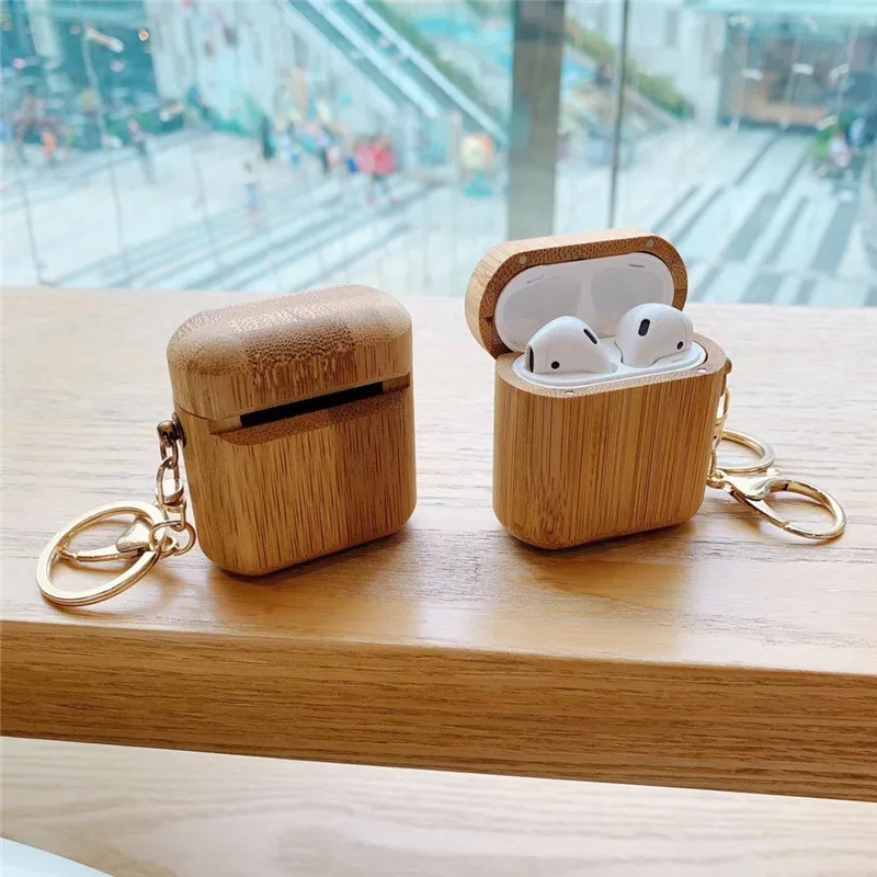 Противоударной защитой для защитный чехол Airpods ретро роскошные деревянные зерна