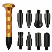 mayitr 1set car auto body paintless hail removal rubber hammer pdr tools with 9pcs heads tap down pen accessories