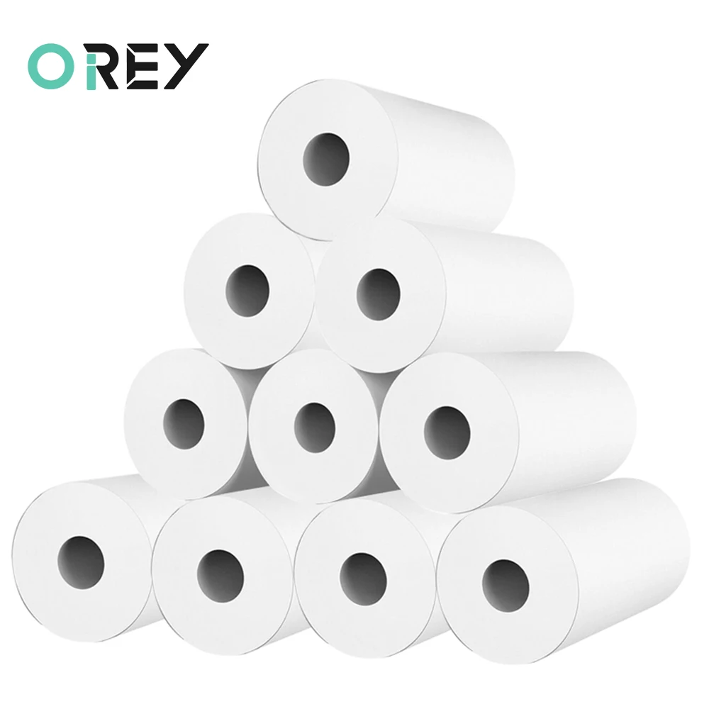 

White 10rolls/lot 57*25mm Thermal Paper Children Camera Instant Print Kids Camera Printing Paper Replacement Accessories Parts