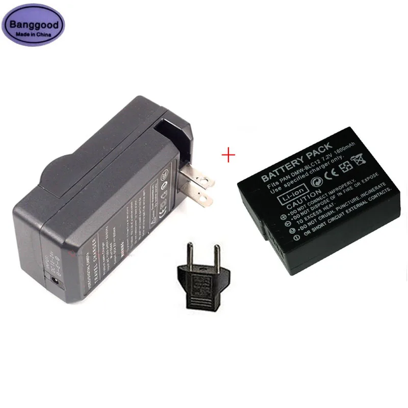 7 2 V 1800 мА/ч DMW BLC12 DMWBLC12 Камера Батарея + AC Зарядное устройство для цифрового