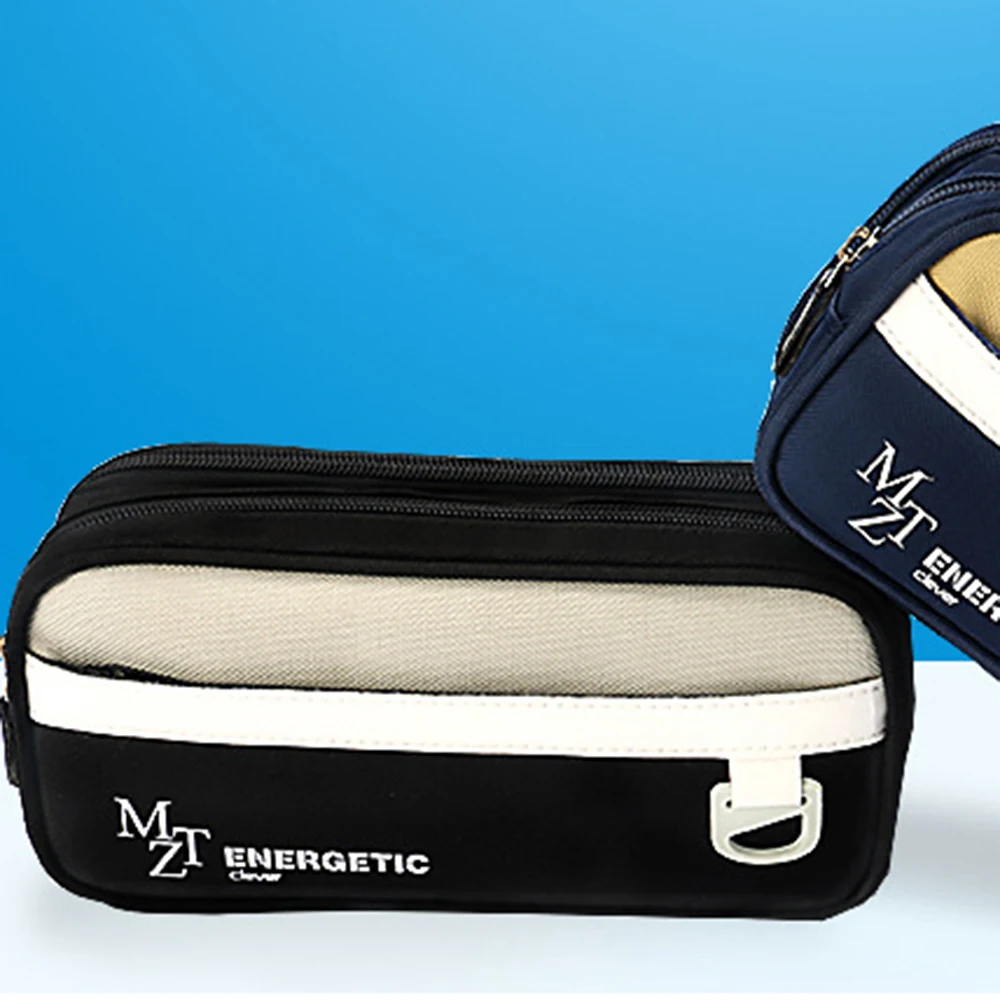 Чехол для карандашей вместительная сумка ручек из ткани Оксфорд чехол макияжа