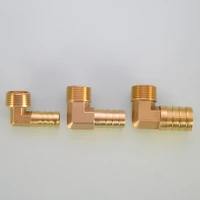 1pcs brass pipe fitting elbow 6mm 25mm hose barbed tail 18 14 38 12 34 bsp male connector joint coupler adapter