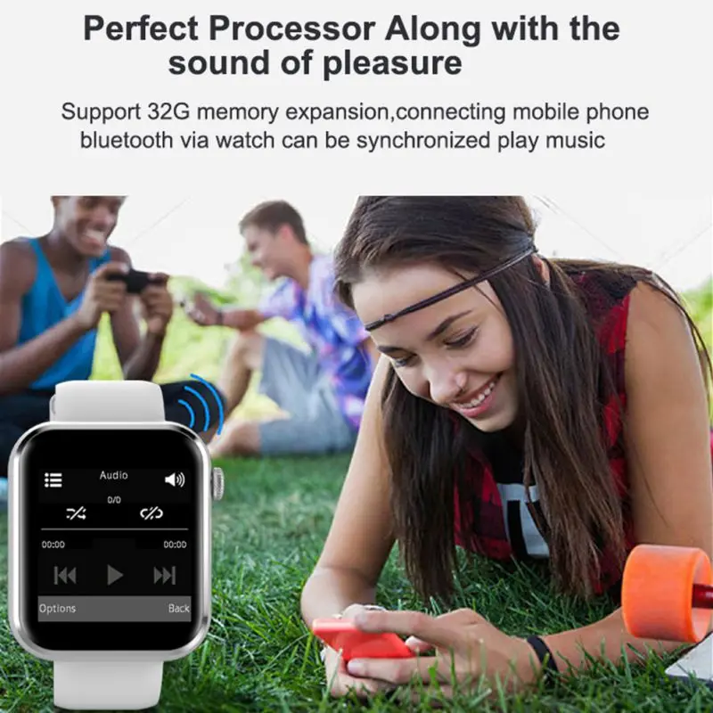 New KY001 Smart Watch Women big screen men Sport Fitness Bluetooth Smartwatch Phone Music player SIM TF Card for iOS Android | Электроника