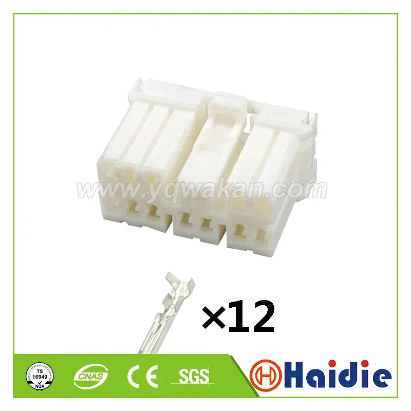 2 комплекта 12 контактов автомобильный Пластиковый кабель штекер жгут проводов