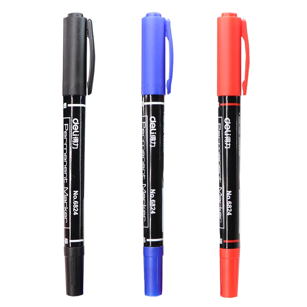 

1PC Planting Two-Headed Marker Pen Waterproof Garden Fadeless Black Ink Token Pen Gardening Plant Labeling Stationery Supplier
