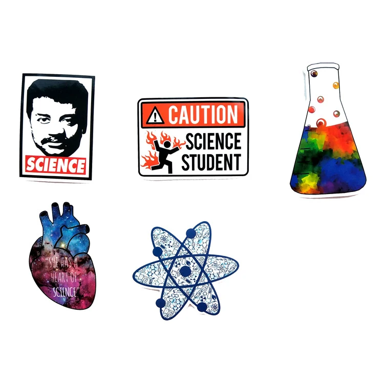 50 шт. Наука для химической лаборатории астронавт наклейки блокчейн код мозг