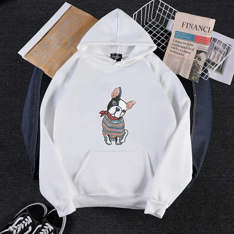 

Dropshipping New Fashion DOG MOM Print Kawaii Sweatshirts Hoodies Women Tops Clothings Corduroy Frauen Funny Pullovers Tops